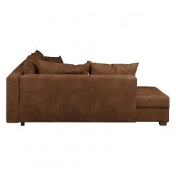 Loftscape Ecksofa Inywa (mit Schlaffunktion) - Antiklederlook - Microfaser Priya: Cognac - Mit Schlaffunktion -Wohnzimmermöbel boutique en ligne ecksofa inywa mit schlaffunktion beidseitig montierbar antiklederlook cognac 4789912