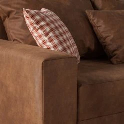 Loftscape Ecksofa Inywa (mit Schlaffunktion) - Antiklederlook - Microfaser Priya: Cognac - Mit Schlaffunktion -Wohnzimmermöbel boutique en ligne ecksofa inywa mit schlaffunktion beidseitig montierbar antiklederlook cognac 4789936