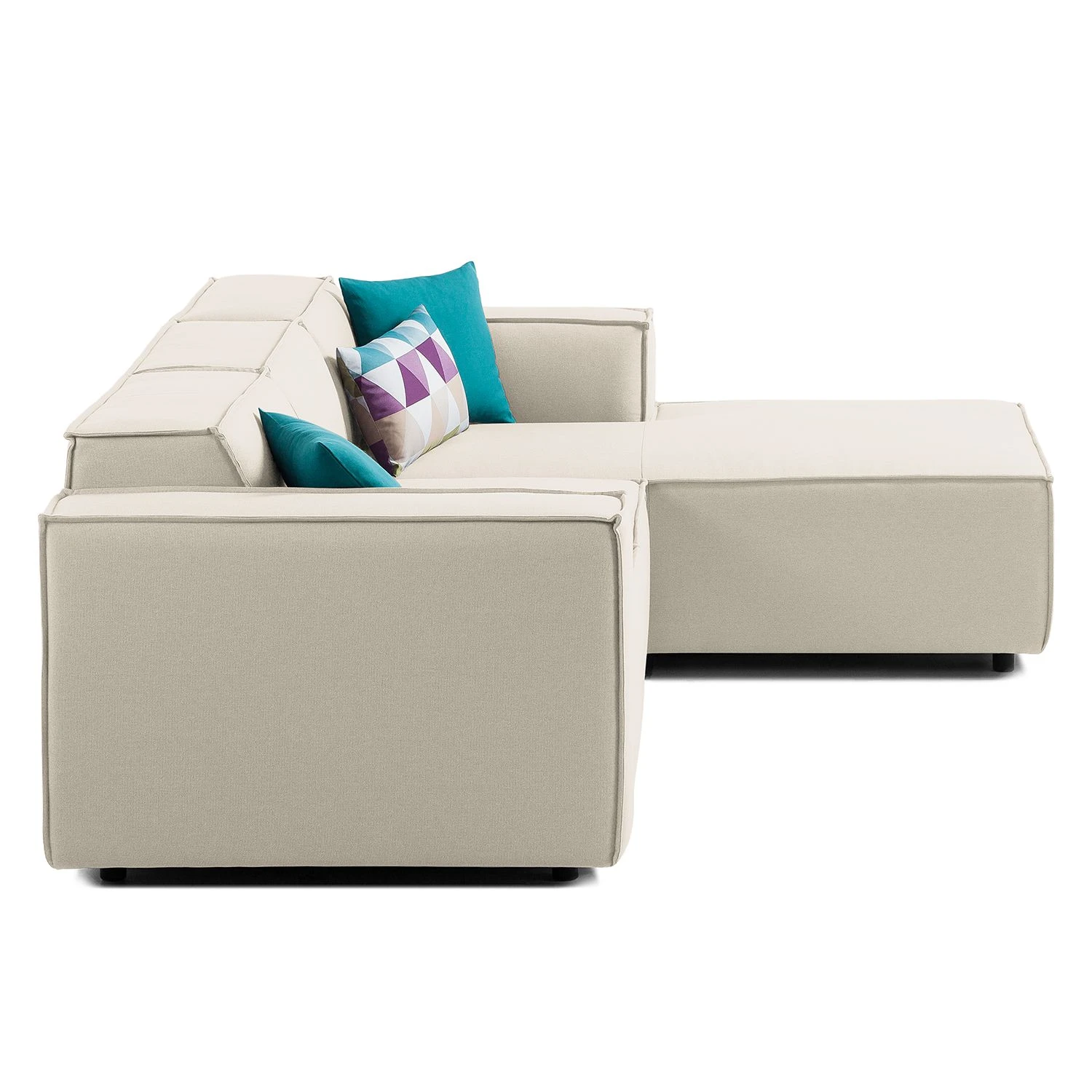 Ecksofa Kinx I Webstoff - Webstoff Osta: Altweiß - Longchair davorstehend rechts - Keine Funktion 6 Ecksofa Kinx I Webstoff - Webstoff Osta: Altweiß - Longchair davorstehend rechts - Keine Funktion – Bild 6