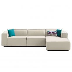 Ecksofa Kinx II Webstoff - Webstoff Osta: Altweiß - Longchair davorstehend rechts - Keine Funktion -Wohnzimmermöbel boutique en ligne ecksofa kinx ii webstoff longchair davorstehend rechts stoff osta altweiss 4331092