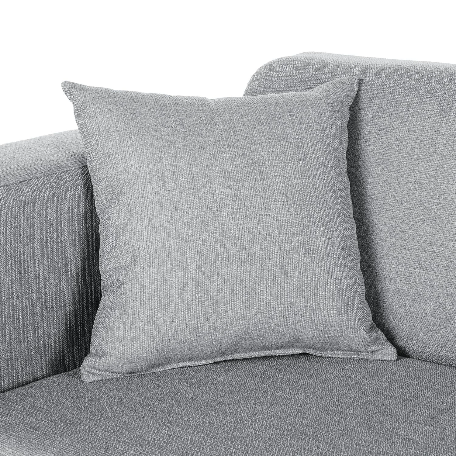 Ecksofa KiYDOO relax Webstoff - Silber - Longchair davorstehend links 13 Ecksofa KiYDOO relax Webstoff - Silber - Longchair davorstehend links – Bild 13