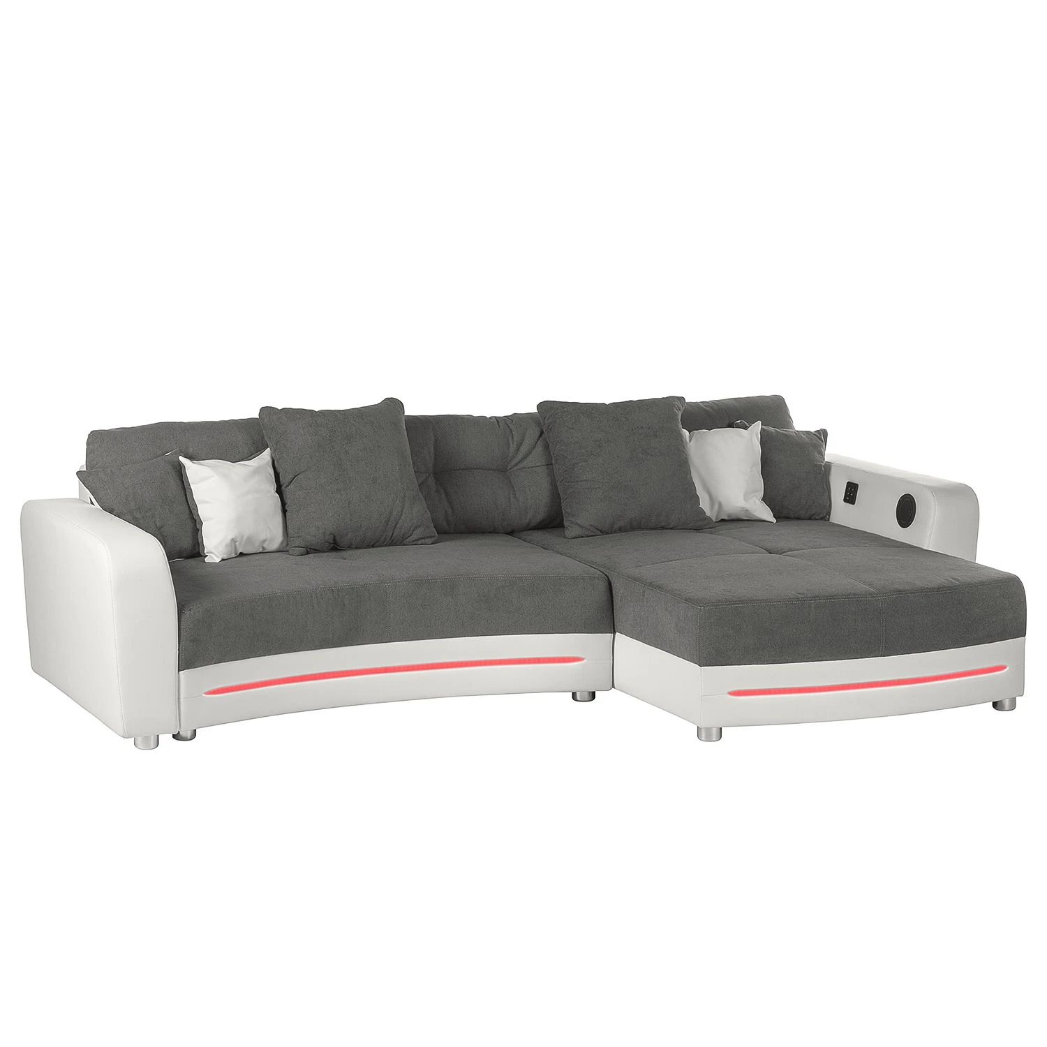 Loftscape Ecksofa Lanai Kunstleder / Microfaser - Grauweiß 6 Loftscape Ecksofa Lanai Kunstleder / Microfaser - Grauweiß – Bild 6