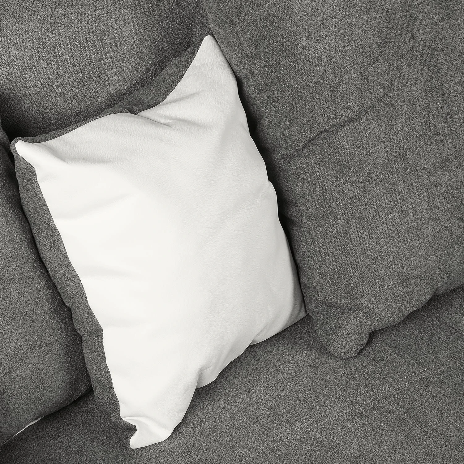 Loftscape Ecksofa Lanai Kunstleder / Microfaser - Grauweiß 16 Loftscape Ecksofa Lanai Kunstleder / Microfaser - Grauweiß – Bild 16