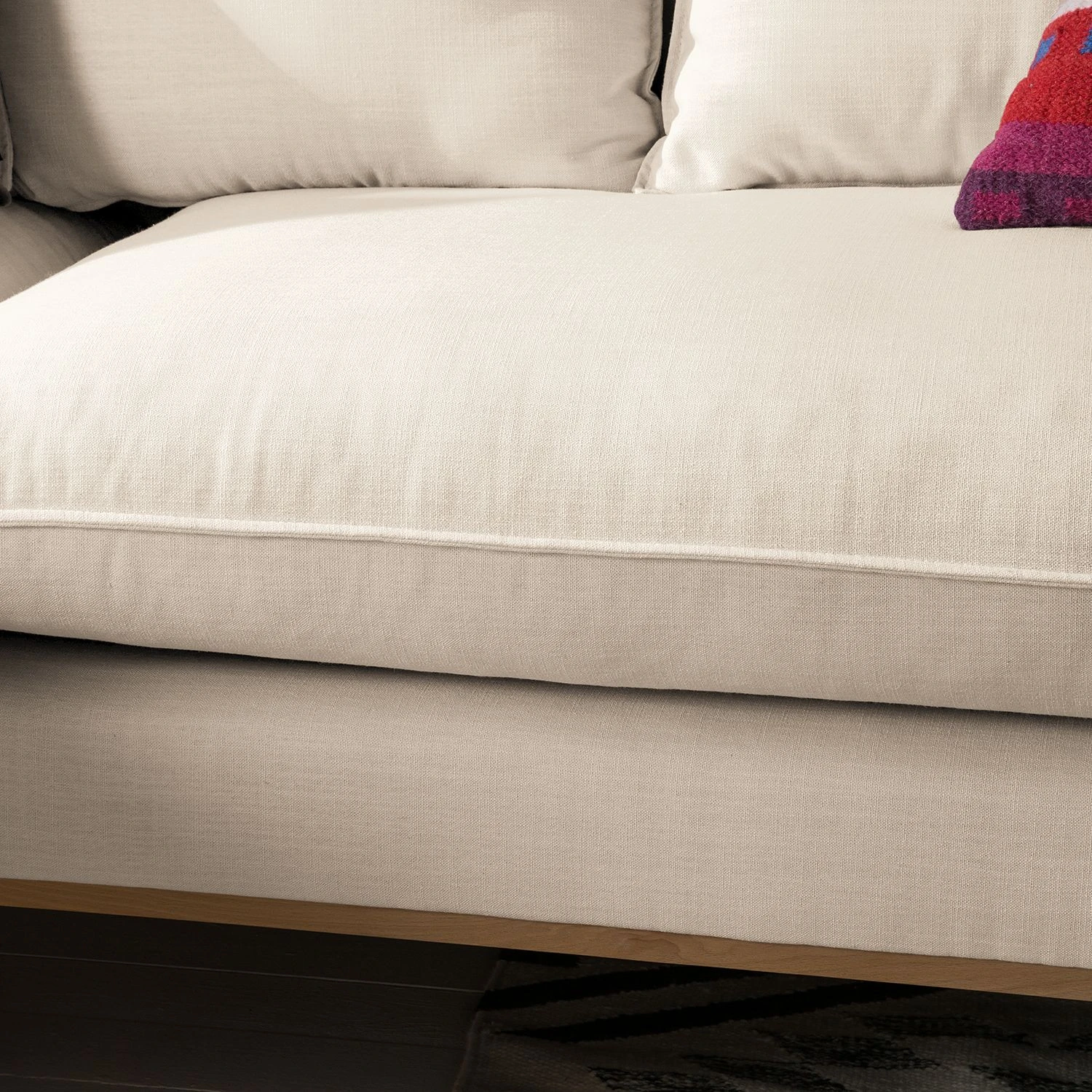 Eva Padberg Collection Ecksofa Lavina Webstoff - Stoff Moretey: Cremeweiß - Ottomane davorstehend rechts 9 Eva Padberg Collection Ecksofa Lavina Webstoff - Stoff Moretey: Cremeweiß - Ottomane davorstehend rechts – Bild 9