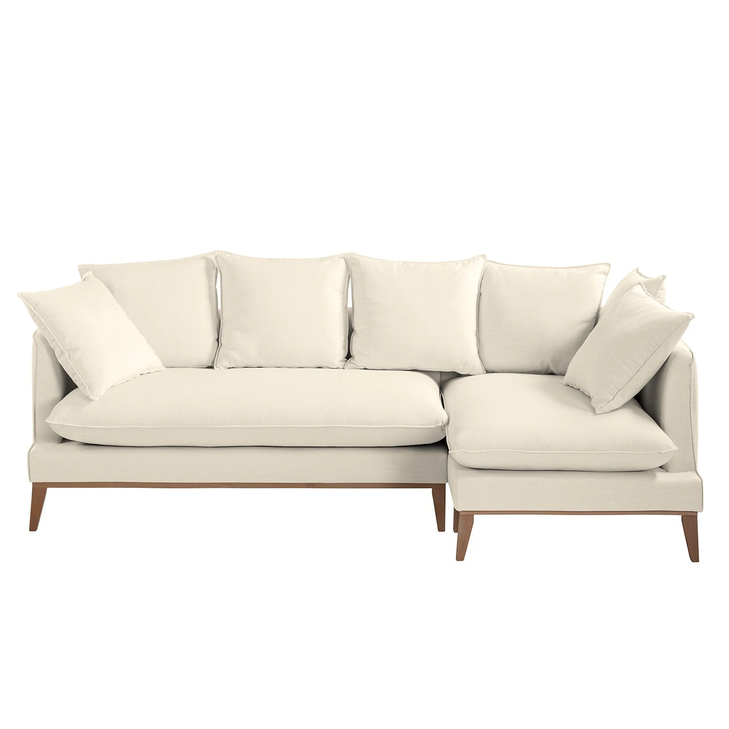 Eva Padberg Collection Ecksofa Lavina Webstoff - Stoff Moretey: Cremeweiß - Ottomane davorstehend rechts 4 Eva Padberg Collection Ecksofa Lavina Webstoff - Stoff Moretey: Cremeweiß - Ottomane davorstehend rechts – Bild 4