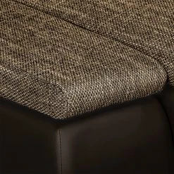 Fredriks Ecksofa Laza - mit Schlaffunktion - Kunstleder / Webstoff - Dunkelbraun / Cappuccino - Longchair davorstehend links -Wohnzimmermöbel boutique en ligne ecksofa laza mit schlaffunktion kunstleder webstoff longchair davorstehend links dunkelbraun cappuccino 4973404