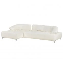 Fredriks Ecksofa Lyneal Echtleder - Weiß - Ottomane davorstehend links -Wohnzimmermöbel boutique en ligne ecksofa lyneal echtleder ottomane davorstehend links weiss 4270636