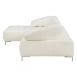 Fredriks Ecksofa Lyneal Echtleder - Weiß - Ottomane davorstehend links -Wohnzimmermöbel boutique en ligne ecksofa lyneal echtleder ottomane davorstehend links weiss 4270640