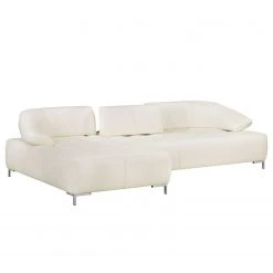Fredriks Ecksofa Lyneal Echtleder - Weiß - Ottomane davorstehend links -Wohnzimmermöbel boutique en ligne ecksofa lyneal echtleder ottomane davorstehend links weiss 4270648