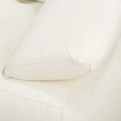 Fredriks Ecksofa Lyneal Echtleder - Weiß - Ottomane davorstehend links -Wohnzimmermöbel boutique en ligne ecksofa lyneal echtleder ottomane davorstehend links weiss 4270672