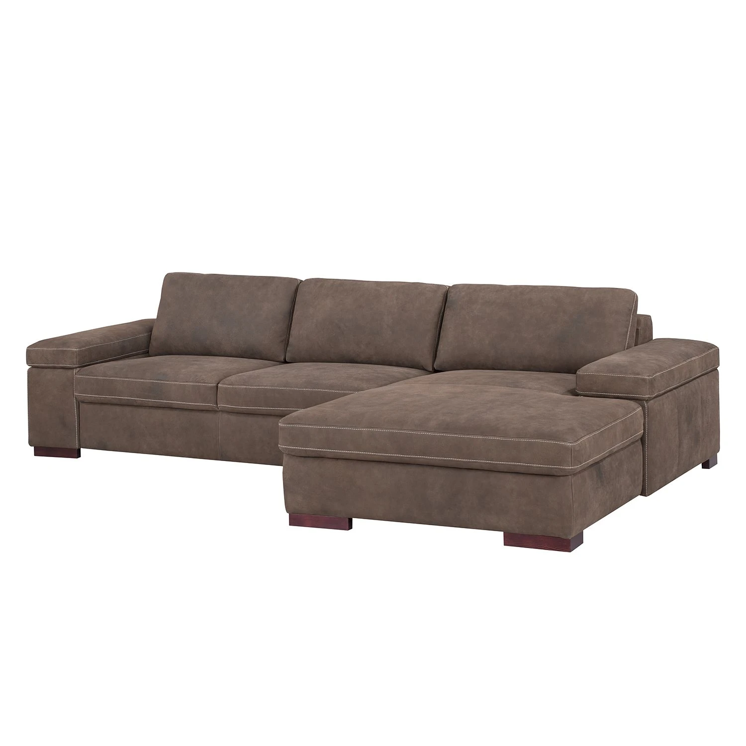 Ars Natura Ecksofa Maine Echtleder - Mokka - Longchair davorstehend rechts 6 Ars Natura Ecksofa Maine Echtleder - Mokka - Longchair davorstehend rechts – Bild 6