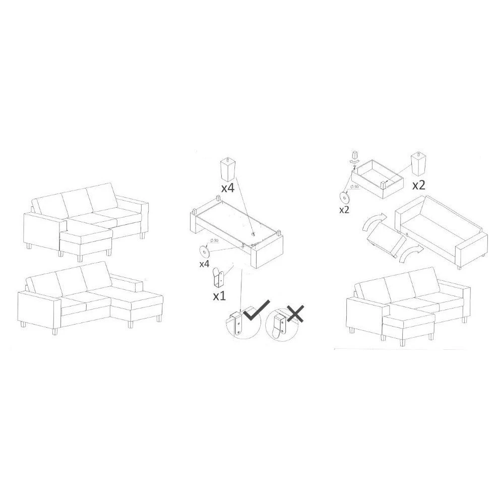 Norrwood Polstergarnitur MAISON 3-2 - Webstoff Inas: Dunkelgrau 13 Norrwood Polstergarnitur MAISON 3-2 - Webstoff Inas: Dunkelgrau – Bild 13