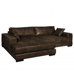 Fredriks Ecksofa Mandor Antiklederlook - Braun - Longchair davorstehend links -Wohnzimmermöbel boutique en ligne ecksofa mandor antiklederlook braun 4475156