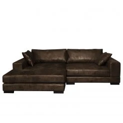 Fredriks Ecksofa Mandor Antiklederlook - Braun - Longchair davorstehend links -Wohnzimmermöbel boutique en ligne ecksofa mandor antiklederlook braun 4475160
