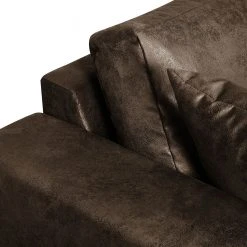 Fredriks Ecksofa Mandor Antiklederlook - Braun - Longchair davorstehend links -Wohnzimmermöbel boutique en ligne ecksofa mandor antiklederlook braun 4475184