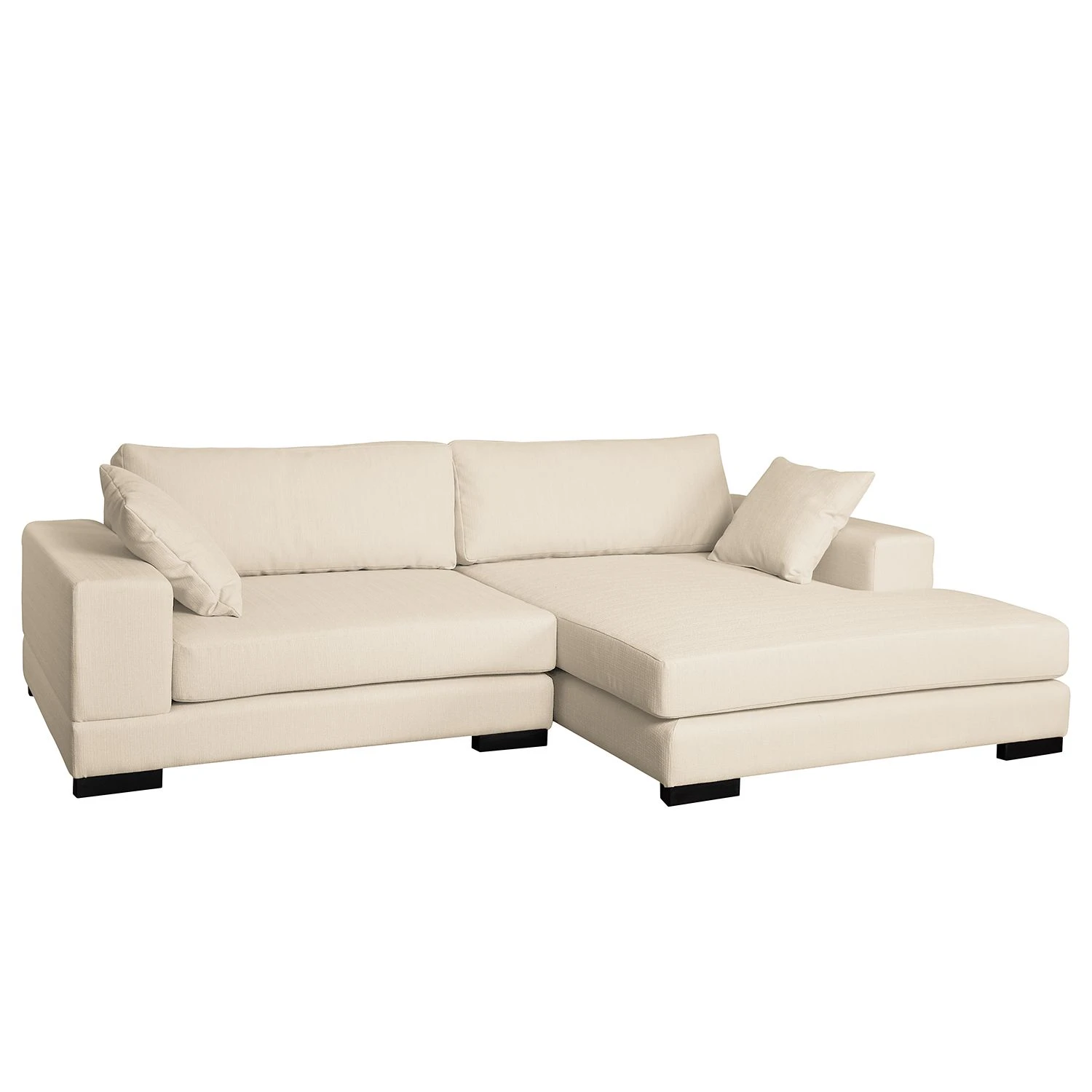 Fredriks Ecksofa Mandor Strukturstoff - Creme - Longchair davorstehend rechts 1 Fredriks Ecksofa Mandor Strukturstoff - Creme - Longchair davorstehend rechts