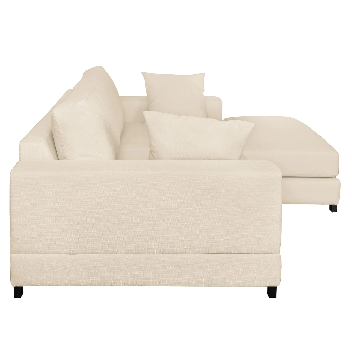 Fredriks Ecksofa Mandor Strukturstoff - Creme - Longchair davorstehend rechts 4 Fredriks Ecksofa Mandor Strukturstoff - Creme - Longchair davorstehend rechts – Bild 4