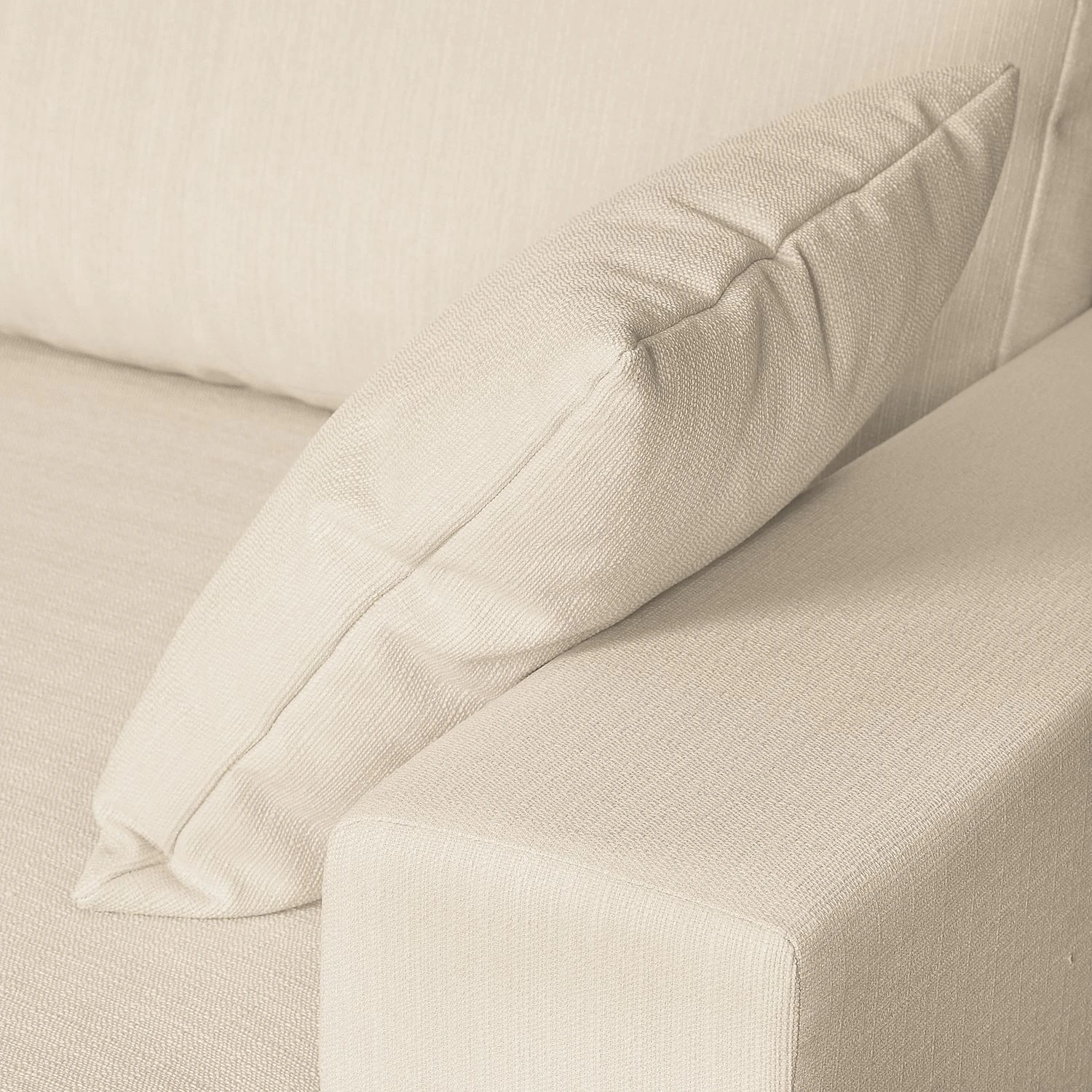 Fredriks Ecksofa Mandor Strukturstoff - Creme - Longchair davorstehend rechts 6 Fredriks Ecksofa Mandor Strukturstoff - Creme - Longchair davorstehend rechts – Bild 6