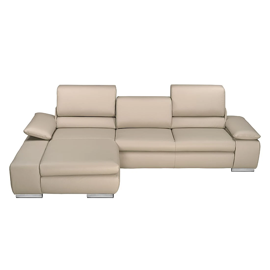 Fredriks Ecksofa Masca II Echtleder - Beige - Longchair davorstehend links - Schlaffunktion 4 Fredriks Ecksofa Masca II Echtleder - Beige - Longchair davorstehend links - Schlaffunktion – Bild 4