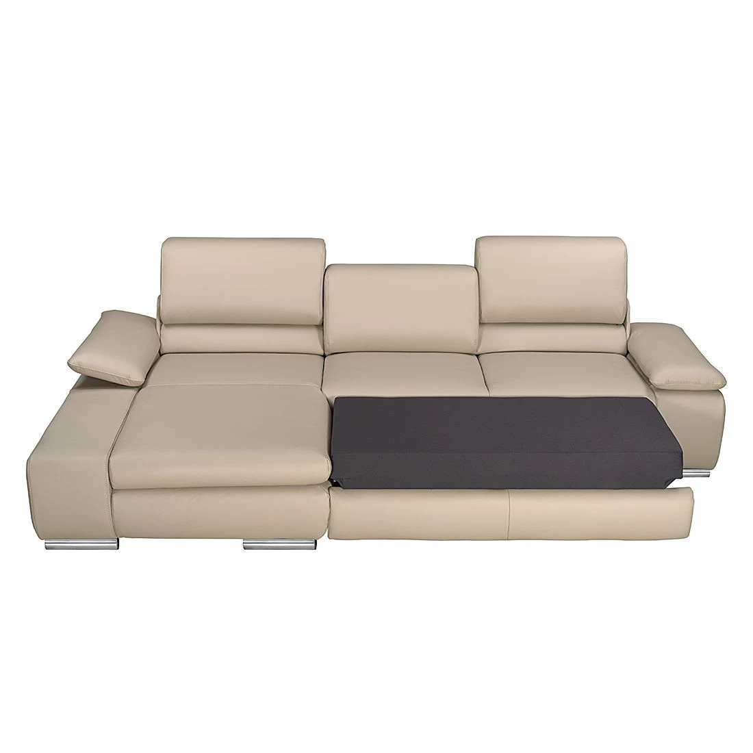 Fredriks Ecksofa Masca II Echtleder - Beige - Longchair davorstehend links - Schlaffunktion 3 Fredriks Ecksofa Masca II Echtleder - Beige - Longchair davorstehend links - Schlaffunktion – Bild 3