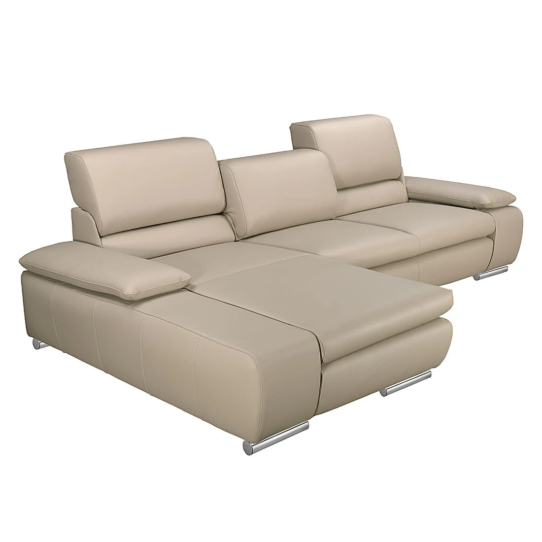 Fredriks Ecksofa Masca II Echtleder - Beige - Longchair davorstehend links - Schlaffunktion 5 Fredriks Ecksofa Masca II Echtleder - Beige - Longchair davorstehend links - Schlaffunktion – Bild 5