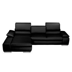 Fredriks Ecksofa Masca - Kunstleder Schwarz - Longchair davorstehend links - mit Schlaffunktion -Wohnzimmermöbel boutique en ligne ecksofa masca kunstleder schwarz longchair davorstehend links 471013