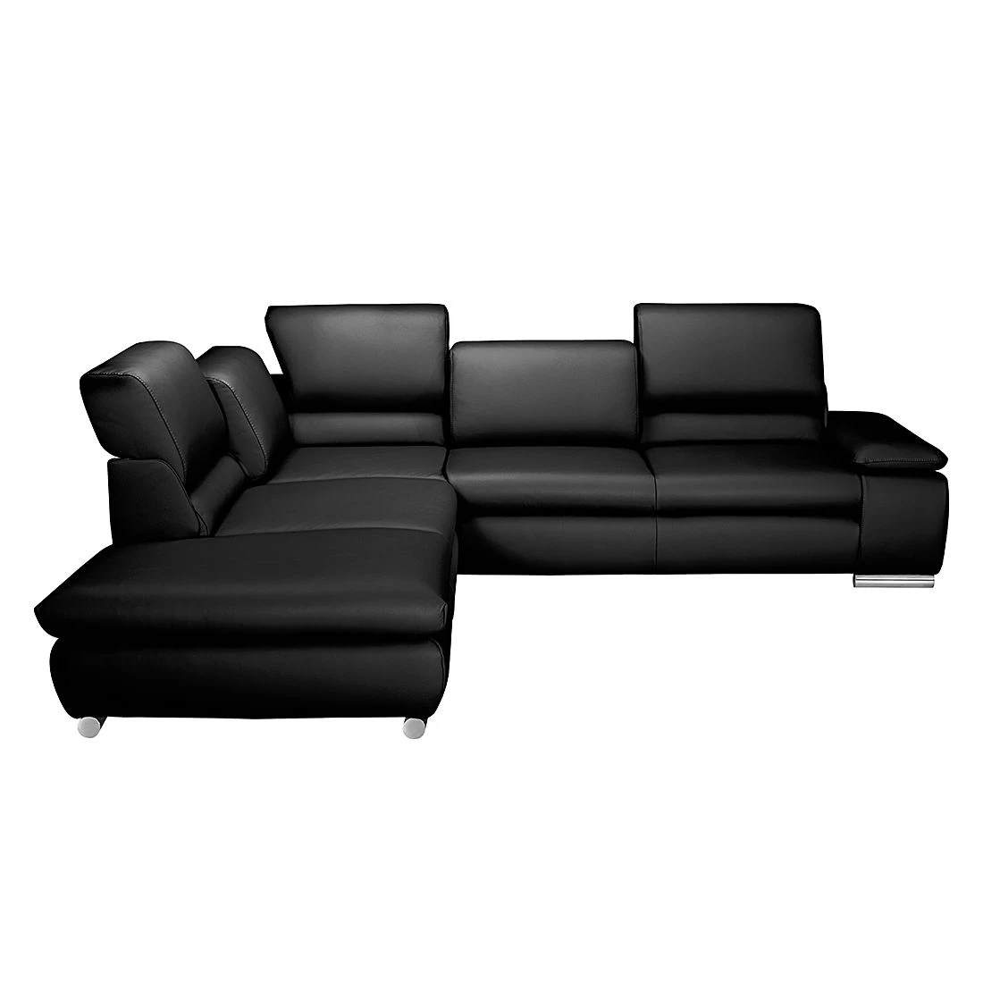 Fredriks Ecksofa Masca - Kunstleder Schwarz - Ottomane davorstehend links - mit Schlaffunktion 3 Fredriks Ecksofa Masca - Kunstleder Schwarz - Ottomane davorstehend links - mit Schlaffunktion – Bild 3