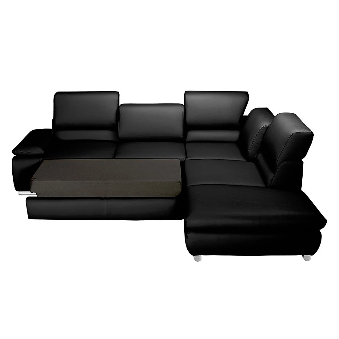 Fredriks Ecksofa Masca - Kunstleder Schwarz - Ottomane davorstehend rechts - ohne Schlaffunktion 2 Fredriks Ecksofa Masca - Kunstleder Schwarz - Ottomane davorstehend rechts - ohne Schlaffunktion – Bild 2