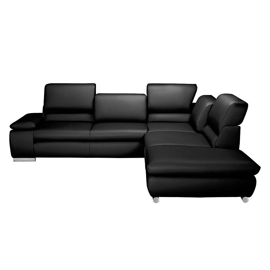 Fredriks Ecksofa Masca - Kunstleder Schwarz - Ottomane davorstehend rechts - ohne Schlaffunktion 3 Fredriks Ecksofa Masca - Kunstleder Schwarz - Ottomane davorstehend rechts - ohne Schlaffunktion – Bild 3