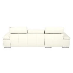 Fredriks Ecksofa Masca - Kunstleder Weiß - Longchair davorstehend links - mit Schlaffunktion -Wohnzimmermöbel boutique en ligne ecksofa masca kunstleder weiss longchair davorstehend links 471160
