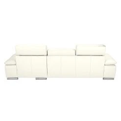 Fredriks Ecksofa Masca - Kunstleder Weiß - Longchair davorstehend rechts - ohne Schlaffunktion -Wohnzimmermöbel boutique en ligne ecksofa masca kunstleder weiss longchair davorstehend rechts 471120