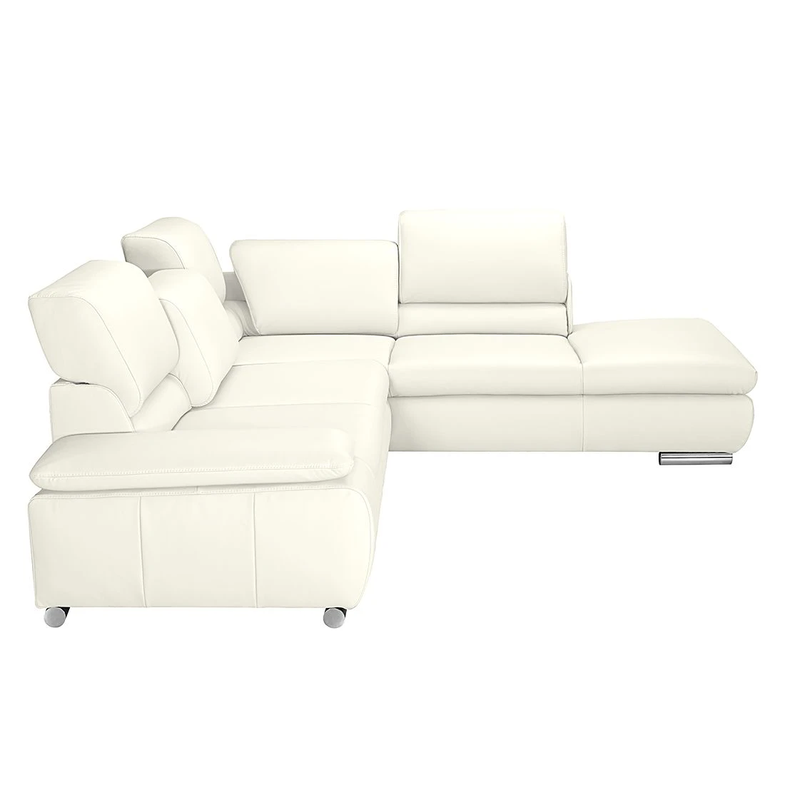 Fredriks Ecksofa Masca - Kunstleder Weiß - Ottomane davorstehend rechts - ohne Schlaffunktion 5 Fredriks Ecksofa Masca - Kunstleder Weiß - Ottomane davorstehend rechts - ohne Schlaffunktion – Bild 5