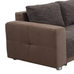 Fredriks Ecksofa Chuck - (mit Schlaffunktion / beidseitig montierbar) - Microfaser / Strukturstoff - Braun -Wohnzimmermöbel boutique en ligne ecksofa nango ii mit schlaffunktion microfaser strukturstoff ottomane beidseitig montierbar braun 2014266