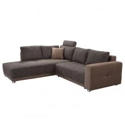 Fredriks Ecksofa Chuck - (mit Schlaffunktion / beidseitig montierbar) - Microfaser / Strukturstoff - Braun -Wohnzimmermöbel boutique en ligne ecksofa nango ii mit schlaffunktion microfaser strukturstoff ottomane beidseitig montierbar braun 2014290