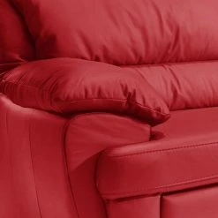 Cotta Ecksofa Kevin (mit Schlaffunktion) - Echtleder Rot - Ottomane davorstehend rechts -Wohnzimmermöbel boutique en ligne ecksofa nebolo mit schlaffunktion echtleder rot ottomane davorstehend rechts 343460