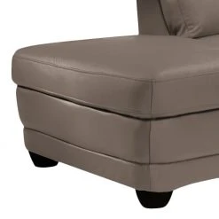 Cotta Ecksofa Kevin (mit Schlaffunktion) - Echtleder Taupe - Ottomane davorstehend links -Wohnzimmermöbel boutique en ligne ecksofa nebolo mit schlaffunktion echtleder taupe ottomane davorstehend links 343485