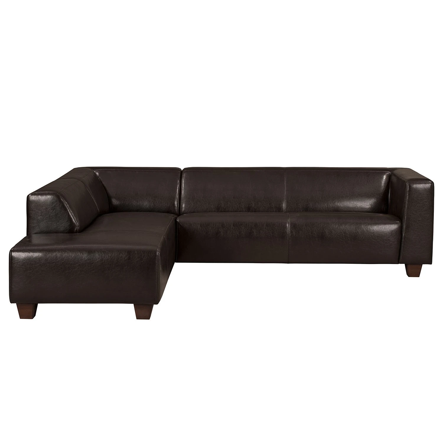 Maison Belfort Ecksofa Nespolo Echtleder Dunkelbraun - Ottomane davorstehend links 3 Maison Belfort Ecksofa Nespolo Echtleder Dunkelbraun - Ottomane davorstehend links – Bild 3