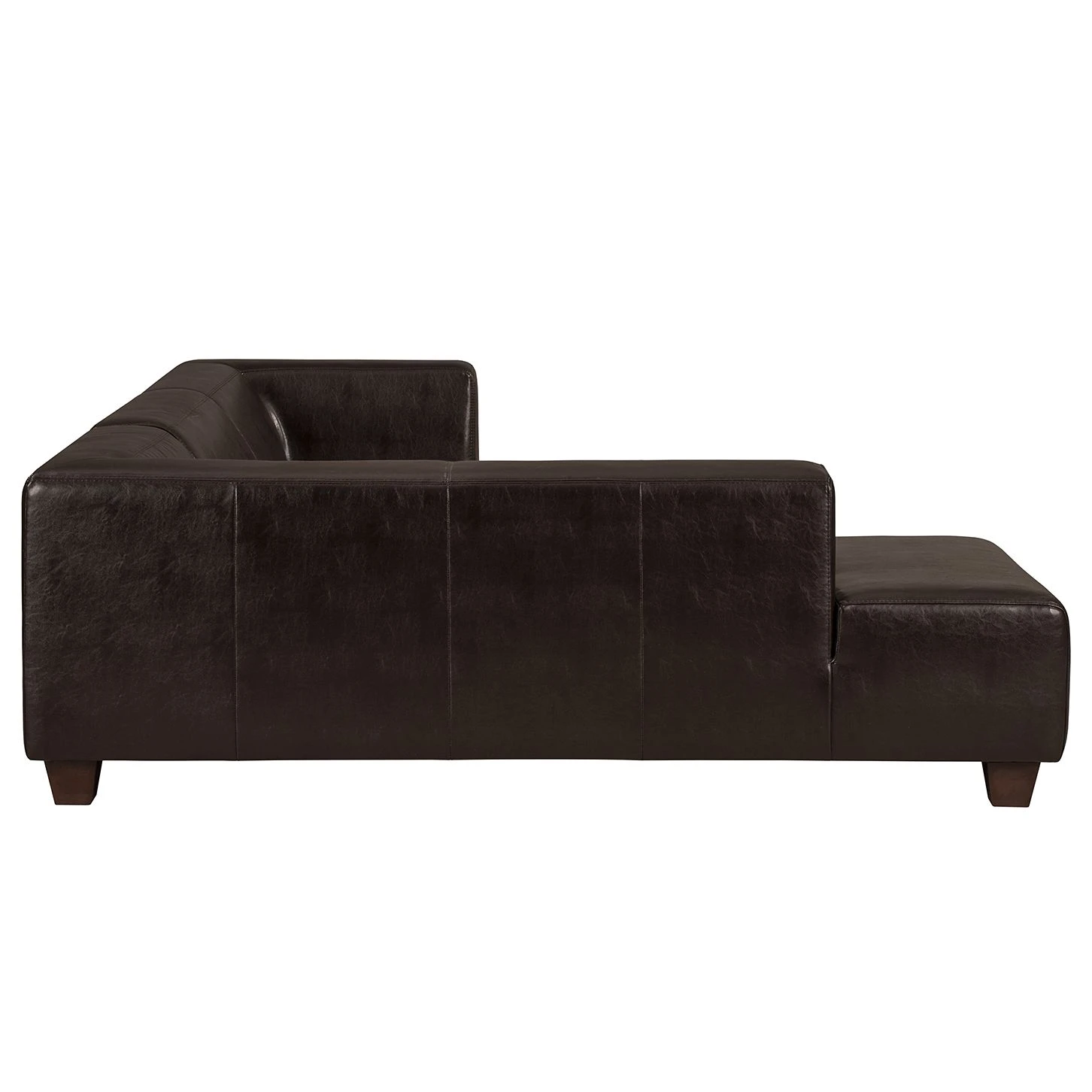 Maison Belfort Ecksofa Nespolo Echtleder Dunkelbraun - Ottomane davorstehend links 7 Maison Belfort Ecksofa Nespolo Echtleder Dunkelbraun - Ottomane davorstehend links – Bild 7