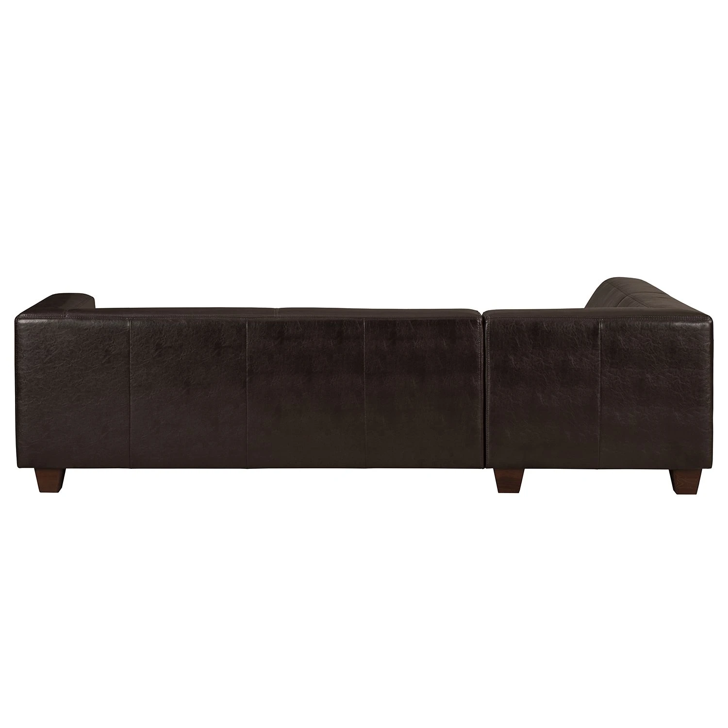 Maison Belfort Ecksofa Nespolo Kunstleder Dunkelbraun - Ottomane davorstehend links 6 Maison Belfort Ecksofa Nespolo Kunstleder Dunkelbraun - Ottomane davorstehend links – Bild 6