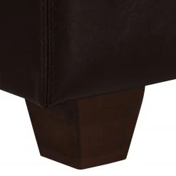 Maison Belfort Sofa Nespolo (3-Sitzer) - Kunstleder - Dunkelbraun -Wohnzimmermöbel boutique en ligne ecksofa nespolo kunstleder dunkelbraun ottomane davorstehend rechts 4576544 1