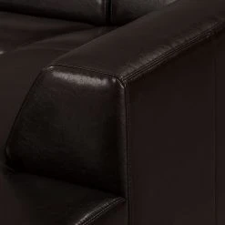 Maison Belfort Sofa Nespolo (3-Sitzer) - Kunstleder - Dunkelbraun -Wohnzimmermöbel boutique en ligne ecksofa nespolo kunstleder dunkelbraun ottomane davorstehend rechts 4576556 1