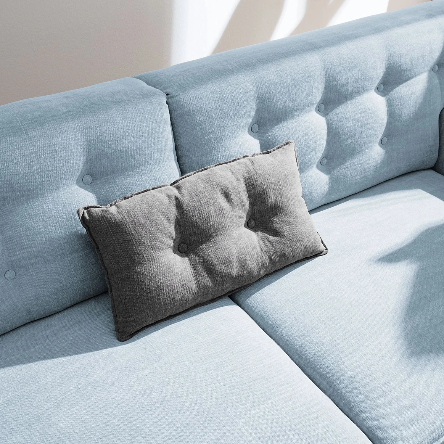 Tom Tailor Ecksofa Nordic Chic II Webstoff - Stoff TUS: 6 sky blue - Longchair davorstehend links 11 Tom Tailor Ecksofa Nordic Chic II Webstoff - Stoff TUS: 6 sky blue - Longchair davorstehend links – Bild 11