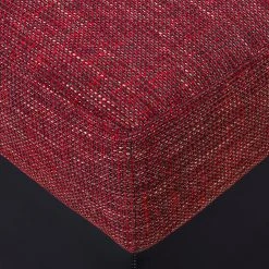 Fredriks Ecksofa Dulmen (mit Schlaffunktion) - Kunstleder/Strukturstoff - Longchair beidseitig montierbar - Schwarz / Rot -Wohnzimmermöbel boutique en ligne ecksofa palma mit schlaffunktion kunstleder strukturstoff schwarz rot 1150934