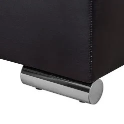 Fredriks Ecksofa Dulmen (mit Schlaffunktion) - Kunstleder/Strukturstoff - Longchair beidseitig montierbar - Schwarz / Rot -Wohnzimmermöbel boutique en ligne ecksofa palma mit schlaffunktion kunstleder strukturstoff schwarz rot 1150938