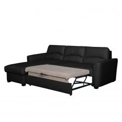 Modoform Ecksofa Parilla (mit Schlaffunktion) - Echtleder - Schwarz - Breite: 229 cm - Longchair davorstehend links -Wohnzimmermöbel boutique en ligne ecksofa parilla mit schlaffunktion echtleder longchair davorstehend links schwarz 239 cm 4383128