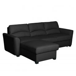 Modoform Ecksofa Parilla (mit Schlaffunktion) - Echtleder - Schwarz - Breite: 229 cm - Longchair davorstehend links -Wohnzimmermöbel boutique en ligne ecksofa parilla mit schlaffunktion echtleder longchair davorstehend links schwarz 239 cm 4383152