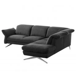 Loftscape Ecksofa Radway Flachgewebe - Dunkelgrau - Ottomane davorstehend rechts -Wohnzimmermöbel boutique en ligne ecksofa radway flachgewebe ottomane davorstehend rechts dunkelgrau 4971624