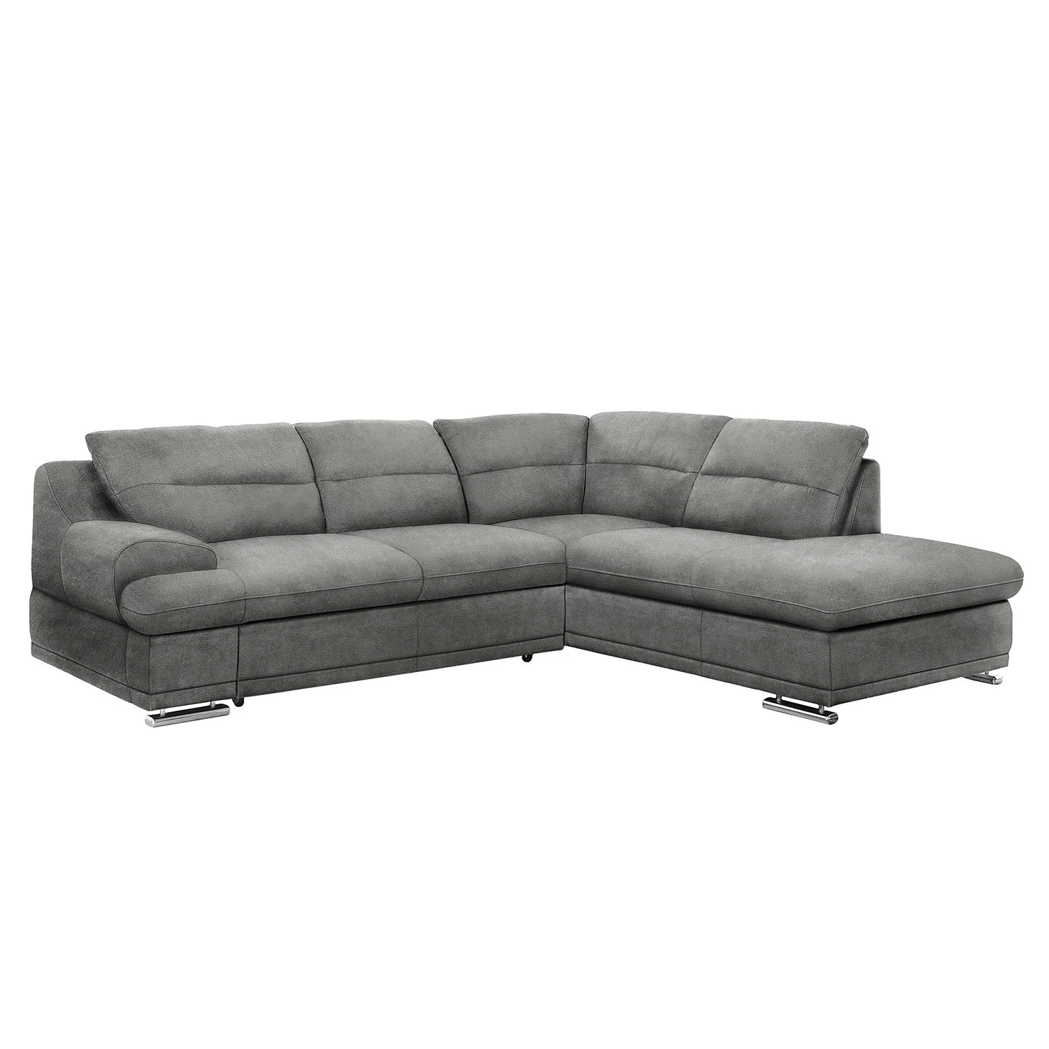 Cotta Ecksofa Rollin - Lichtgrau - Ottomane davorstehend rechts - Schlaffunktion - Bettkasten 1 Cotta Ecksofa Rollin - Lichtgrau - Ottomane davorstehend rechts - Schlaffunktion - Bettkasten