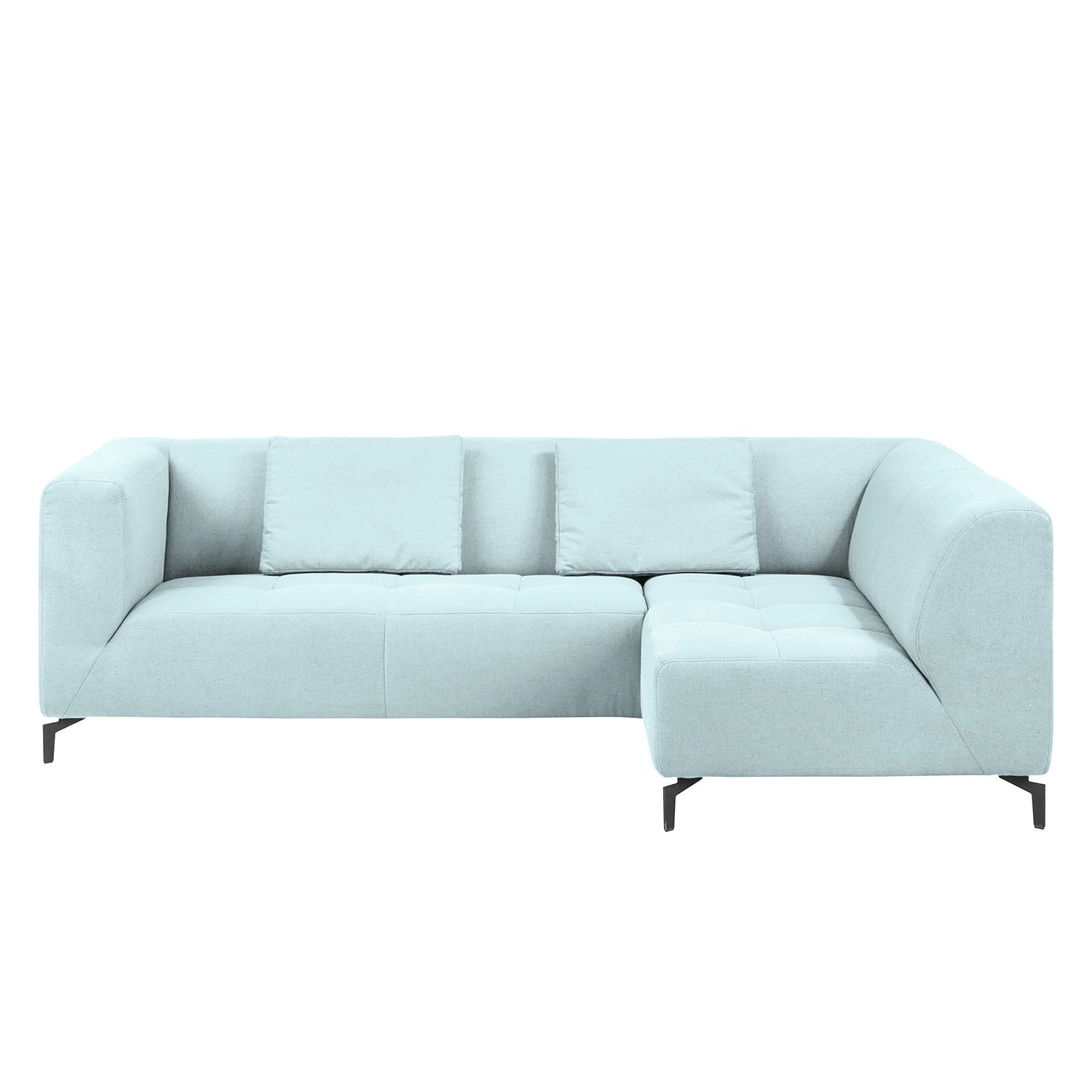 Fredriks Ecksofa Rosewood Webstoff - Pastellblau - Ottomane davorstehend rechts - Ohne Hocker 3 Fredriks Ecksofa Rosewood Webstoff - Pastellblau - Ottomane davorstehend rechts - Ohne Hocker – Bild 3