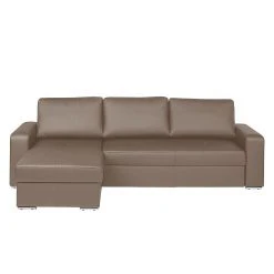 Fredriks Ecksofa Rosini I - mit Schlaffunktion / beidseitig montierbar - Echtleder - Schlamm -Wohnzimmermöbel boutique en ligne ecksofa rosini echtleder schlamm longchair links oder rechts montierbar 1332429